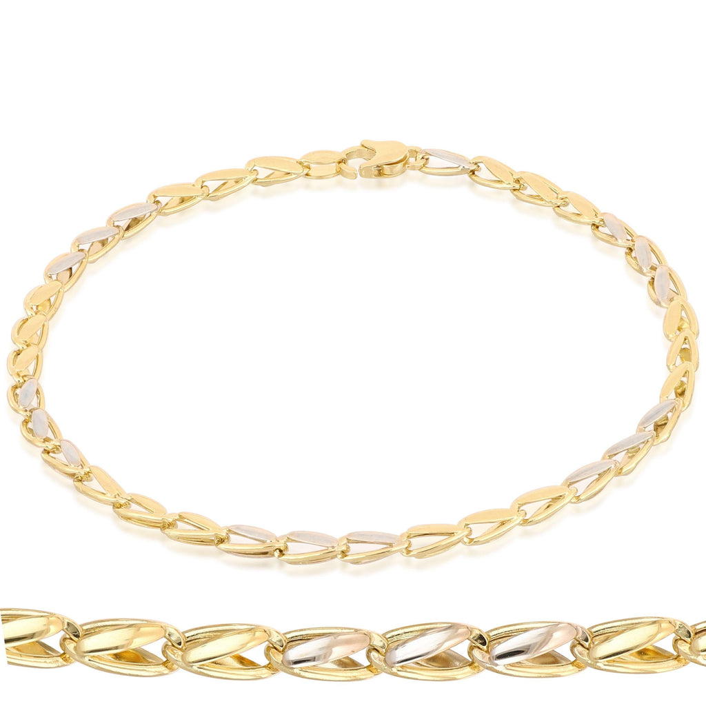 Bracciale Oro 18 Carati Modello con RIportini 4.50 grammi.