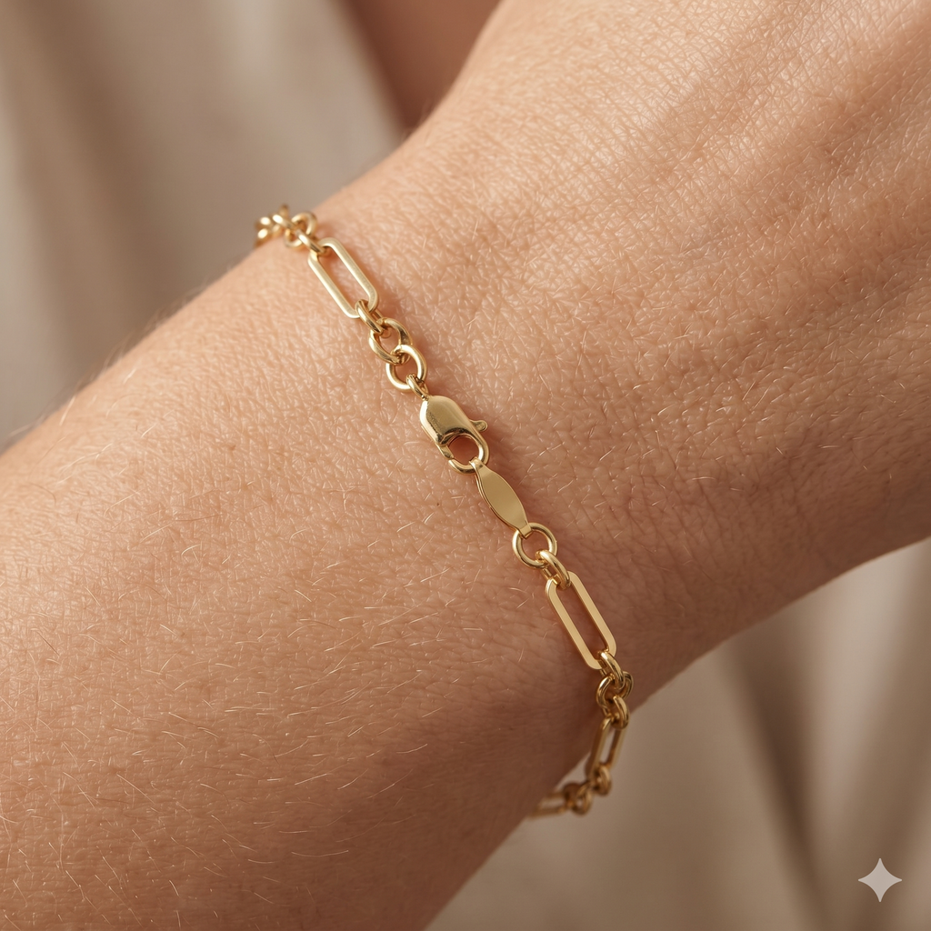 Bracciale a Catena in Oro Giallo 18 Carati di 2.60 Grammi.
