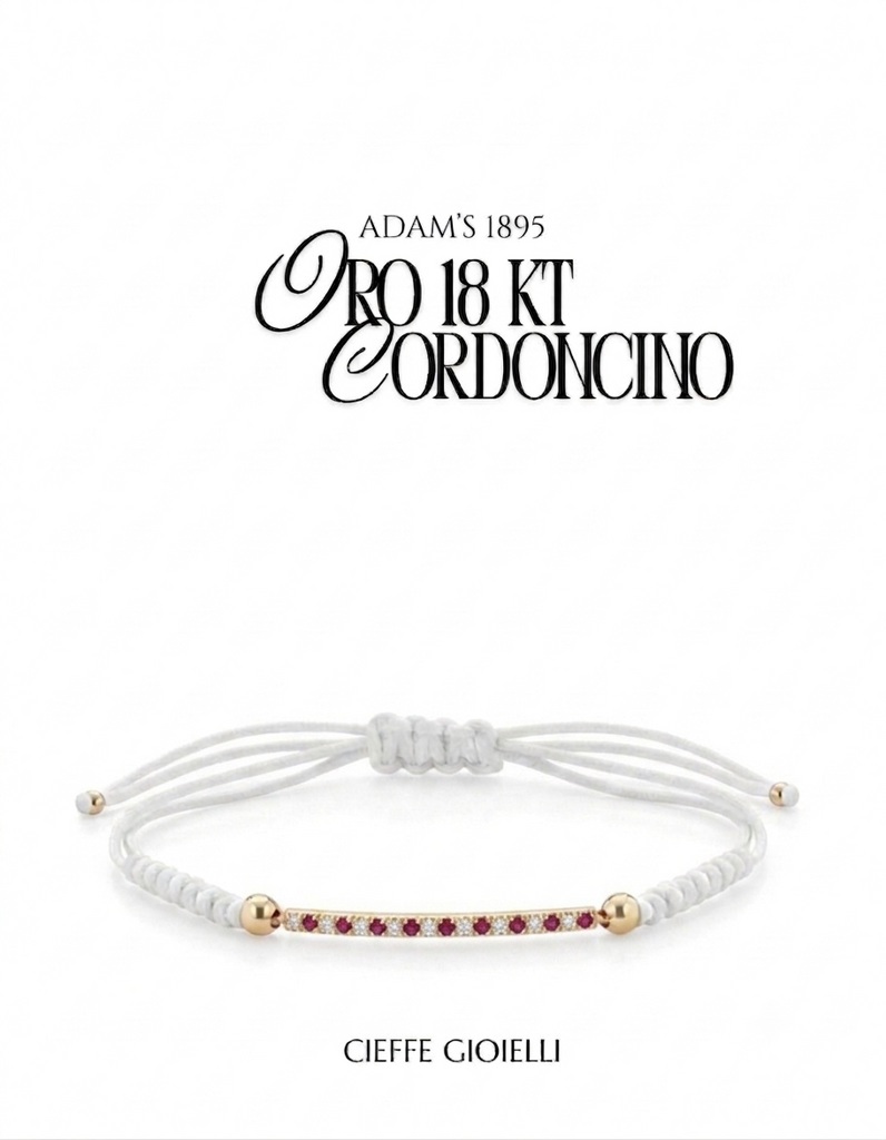 Bracciale Tennis Uomo con Brillanti e Smeraldi Naturali in Oro Giallo 18 Carati.