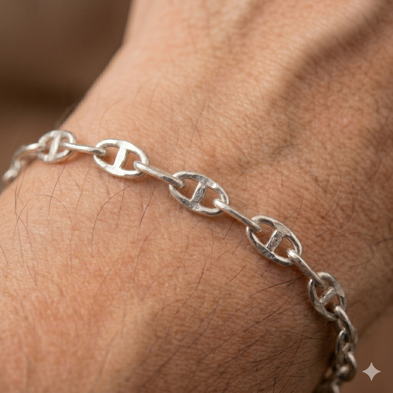 Bracciale Oro 18 Carati Modello Maglia Traversino di 1.80 grammi.