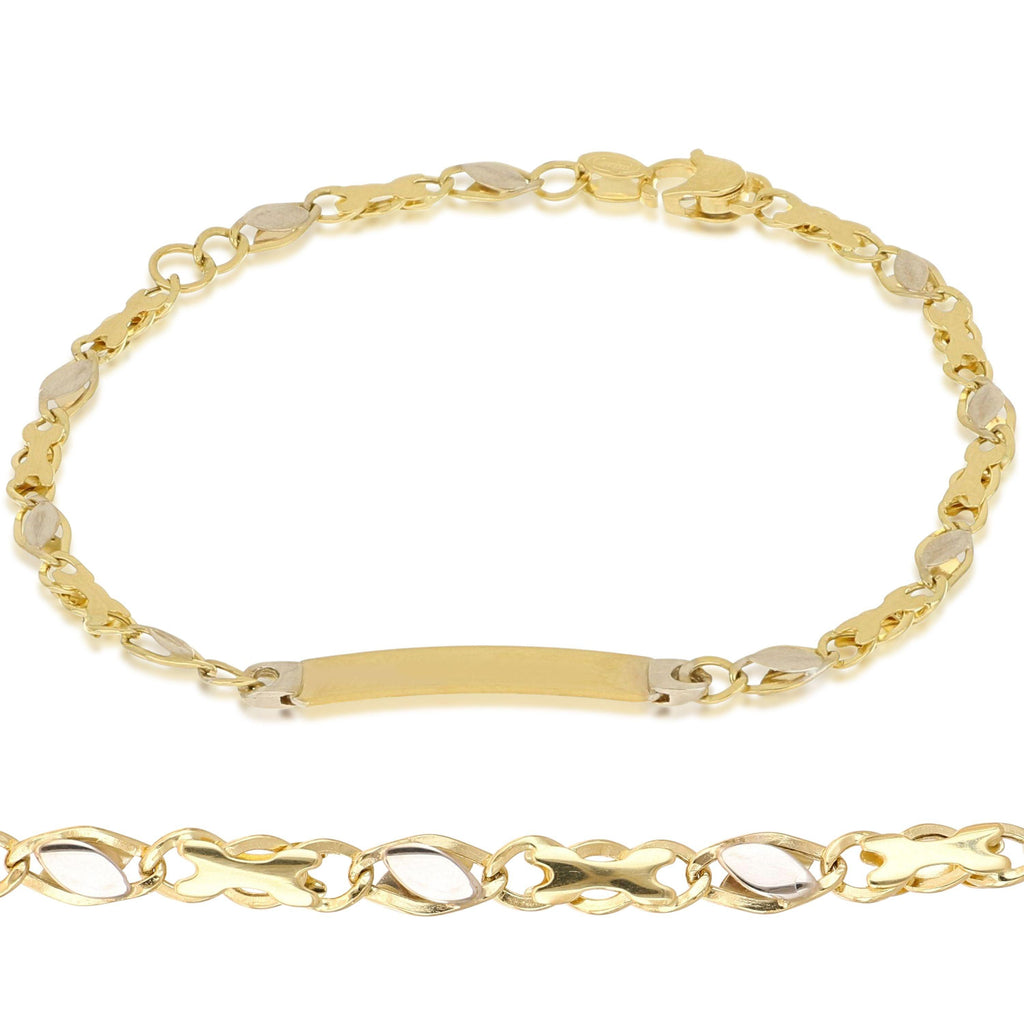 Bracciale Oro 18 Carati Modello con RIportini 3.10 grammi.