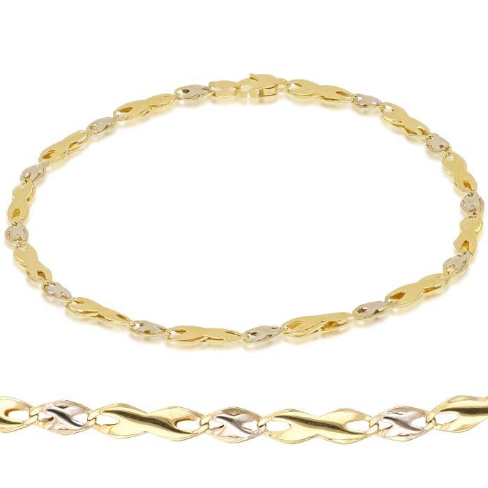 Bracciale Oro 18 Carati Modello con RIportini 7.80 grammi.