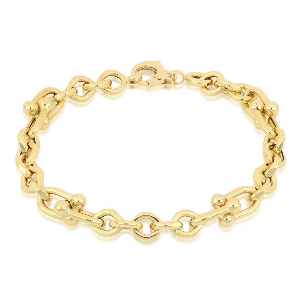 Bracciale a Catena in Oro Giallo 18 Carati di 9.3 Grammi.