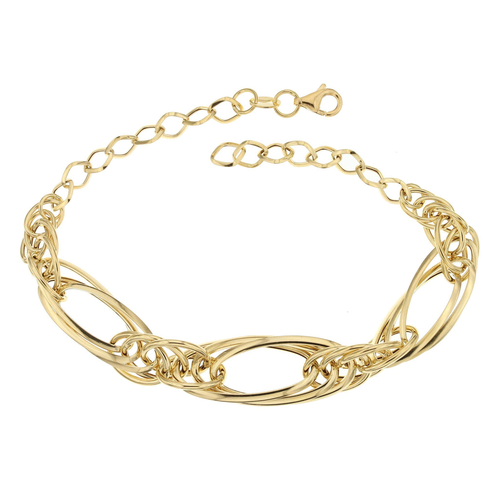 Bracciale a Catena in Oro Giallo 18 Carati di 3.70 Grammi.