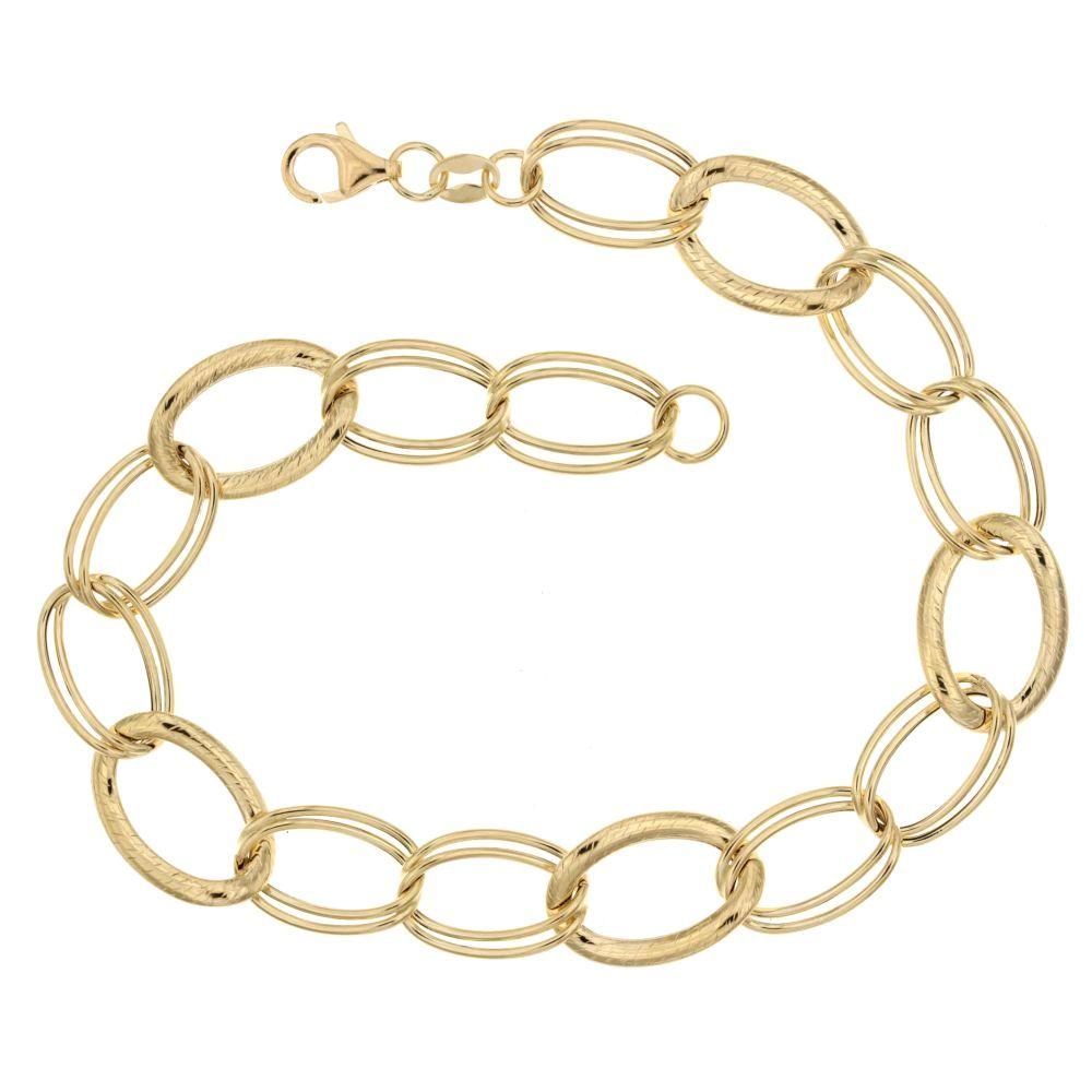 Bracciale a Catena in Oro Giallo 18 Carati di 3.60 Grammi.