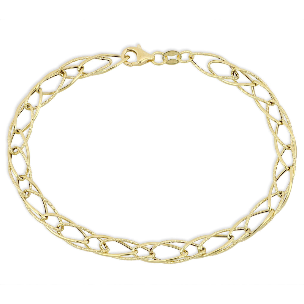 Bracciale a Catena in Oro Giallo 18 Carati di 2.60 Grammi.