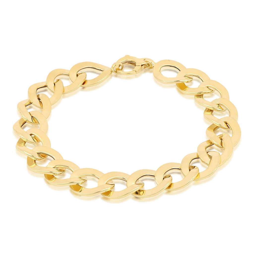 Bracciale a Catena in Oro Giallo 18 Carati di 10.2 Grammi.