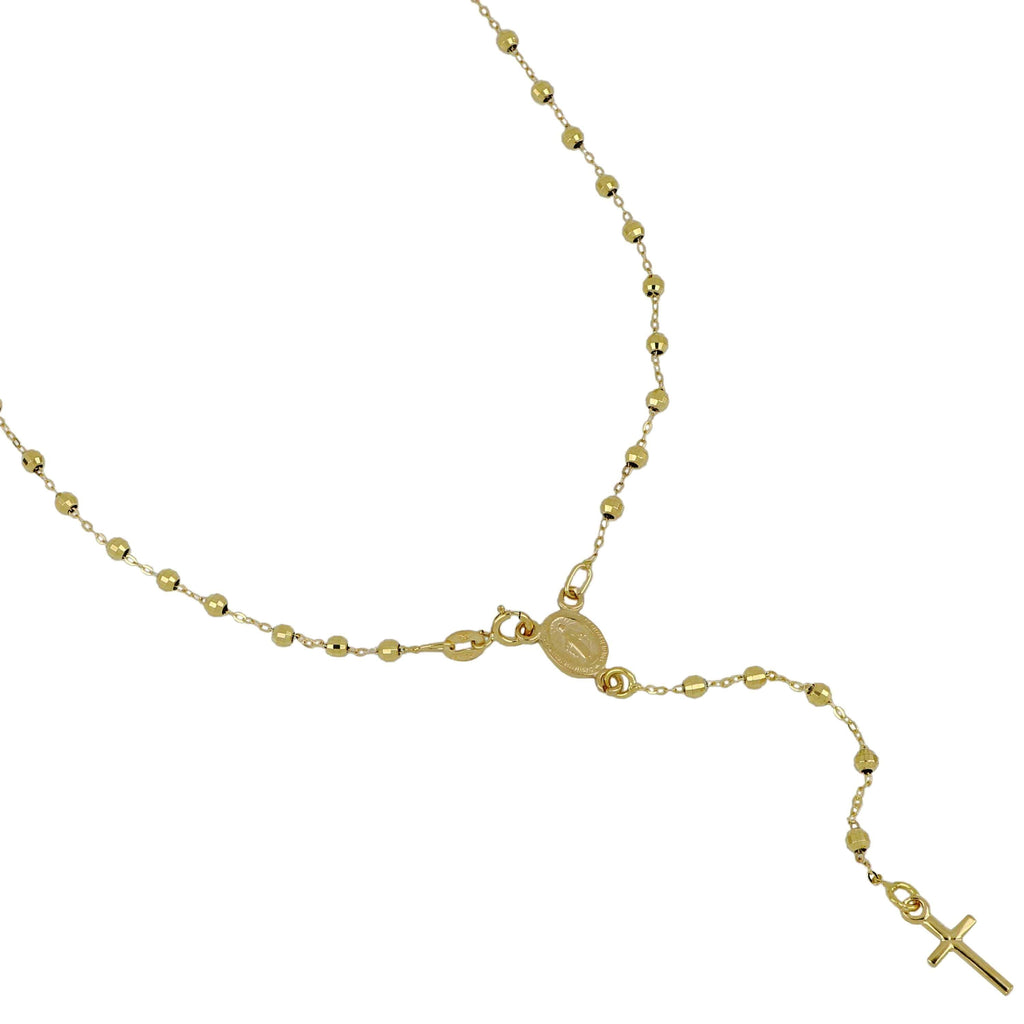 Collana Modello Rosario in Oro 18 Carati di 4.60 Grammi 45 centimetri.