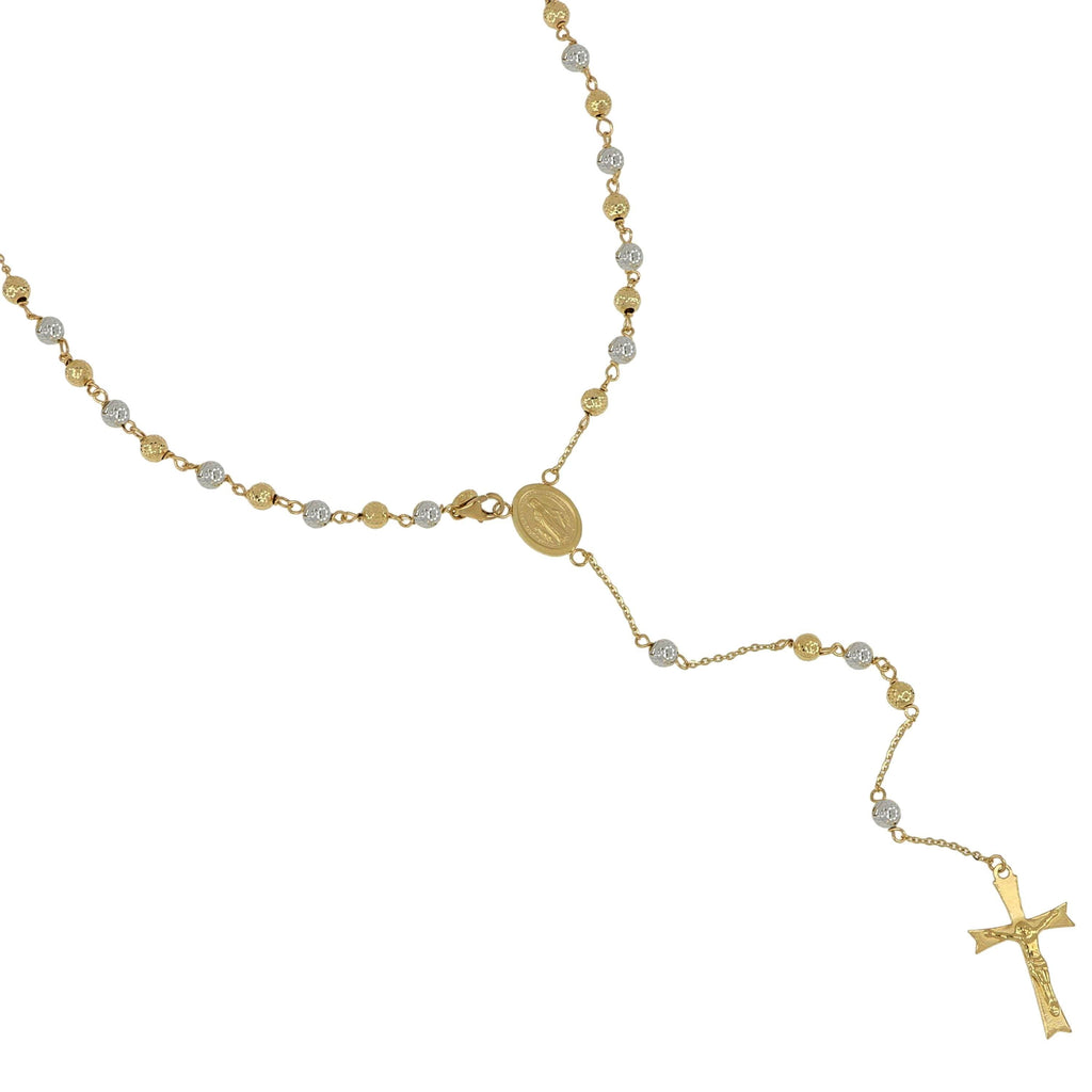 Collana Modello Rosario in Oro 18 Carati di 9.90 Grammi 60 centimetri.