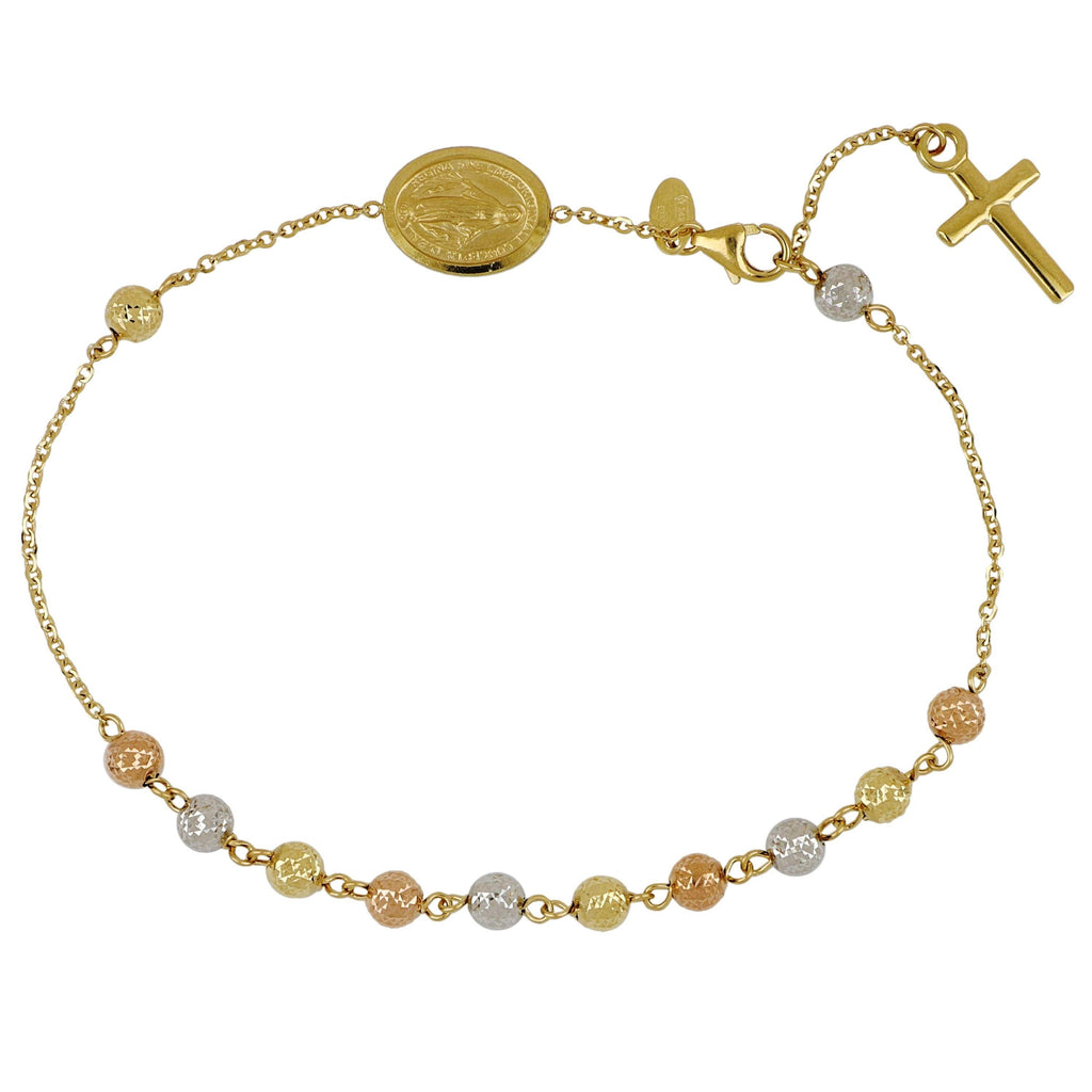 Bracciale Modello Rosario in Oro 18 Carati di 3.9 Grammi.