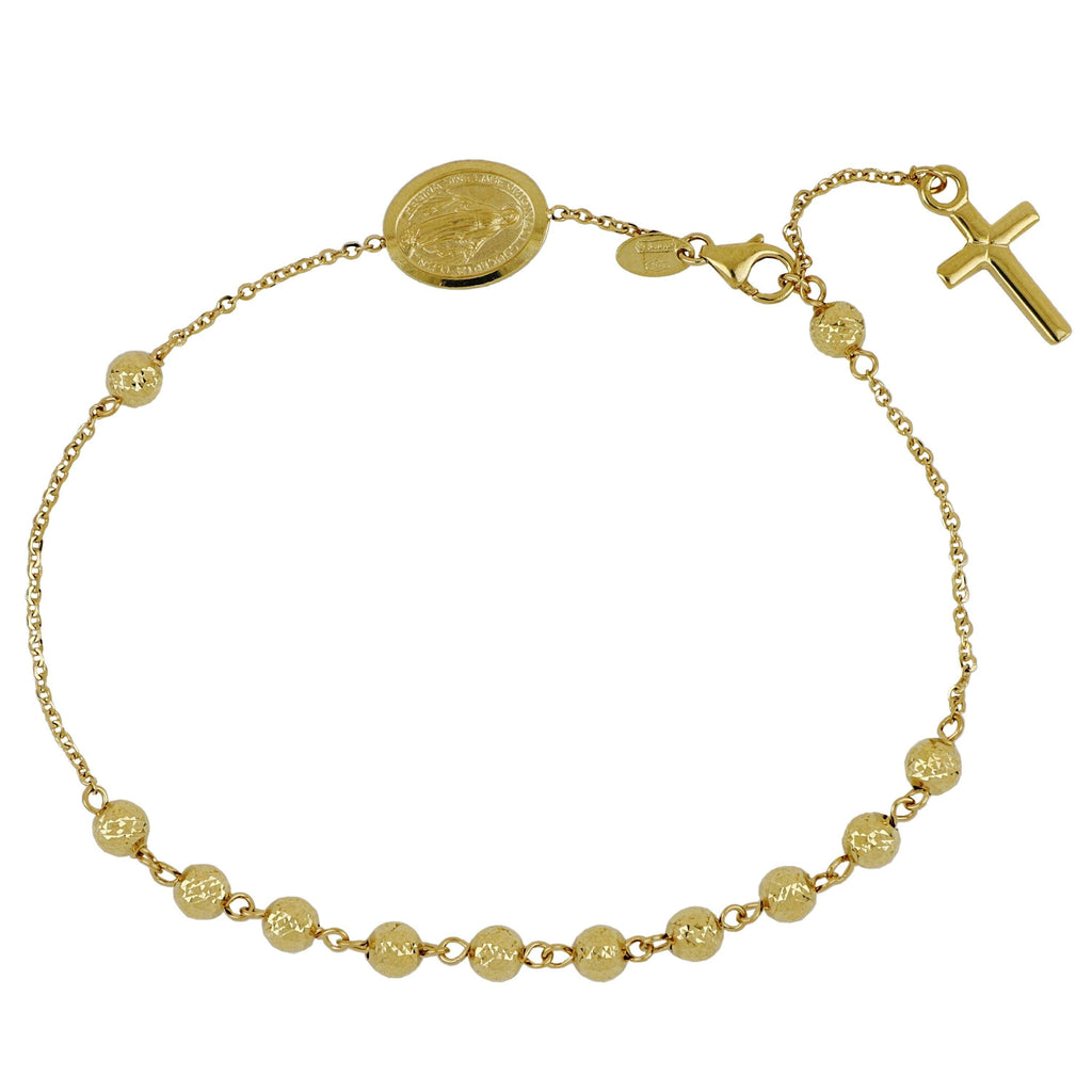 Bracciale Modello Rosario in Oro 18 Carati di 3.9 Grammi.